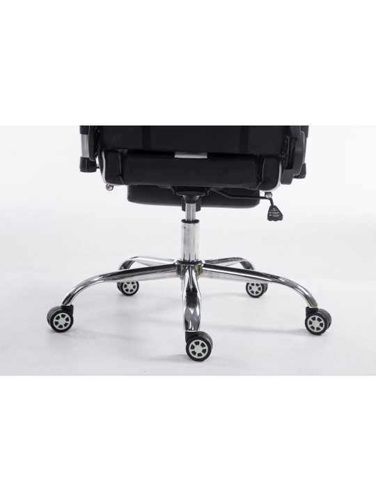 Chaise de bureau Racing Limit V2 en cuir artificiel avec repose-pieds, noir/blanc Chaise de bureau Racing Limit V2 en cuir artificiel avec repose-pieds, noir/blanc