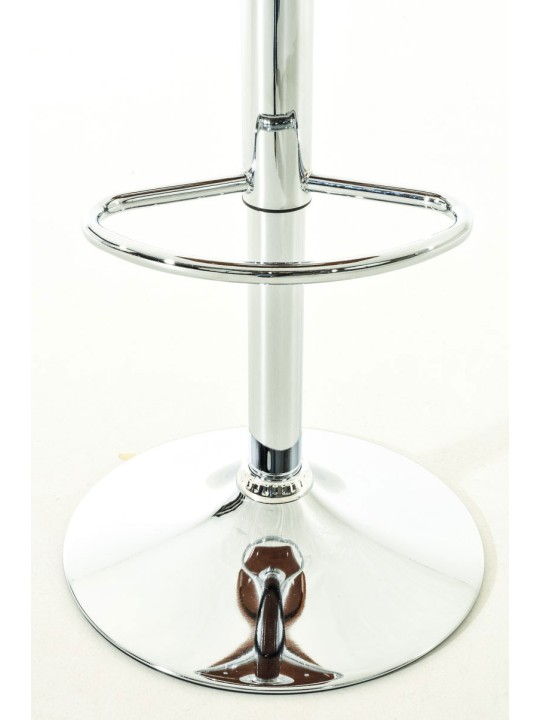 Lot de 2 tabourets de bar Kingston C simili cuir, noyer/crème