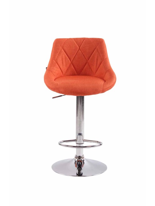 Lot de 2 tabourets de bar Lazio tissu C, orange