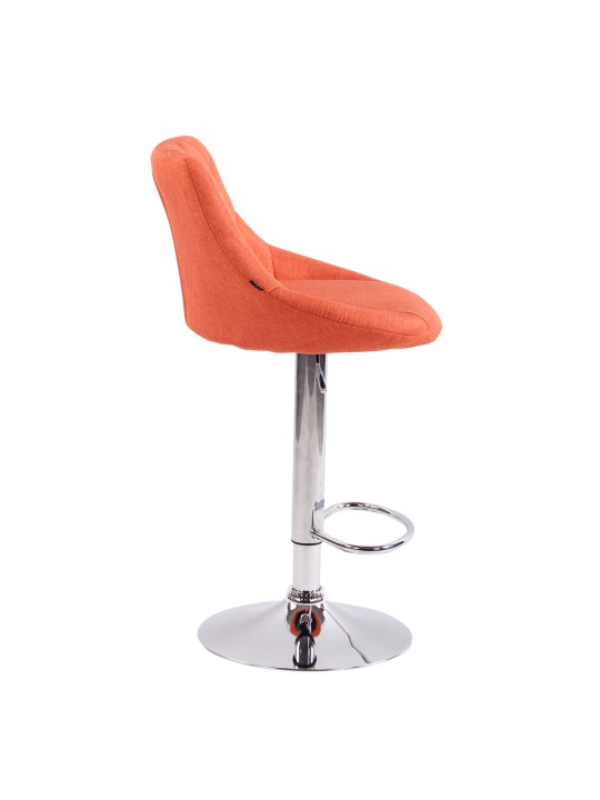 Lot de 2 tabourets de bar Lazio tissu C, orange