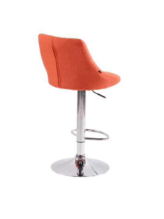 Lot de 2 tabourets de bar Lazio tissu C, orange
