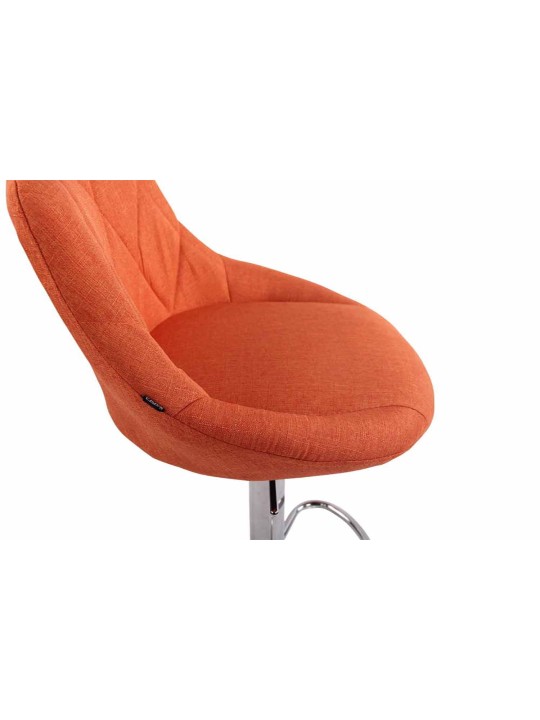 Lot de 2 tabourets de bar Lazio tissu C, orange