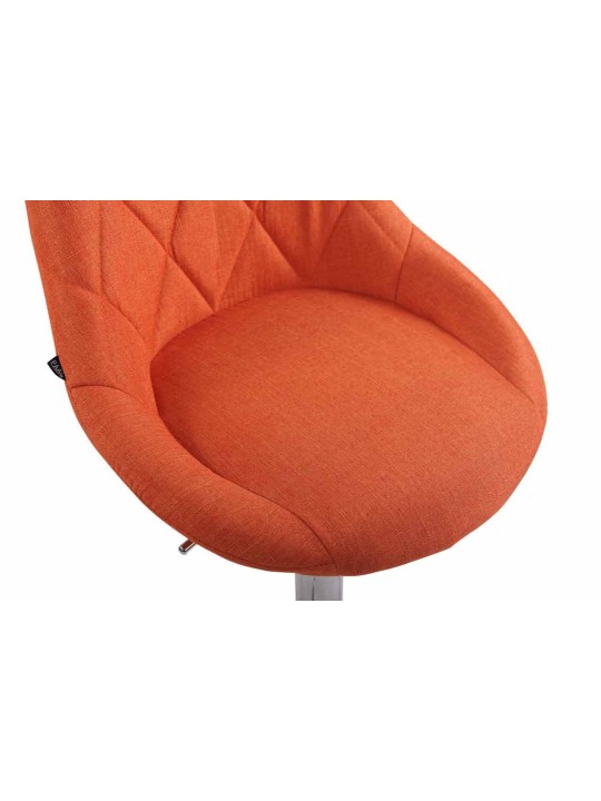 Lot de 2 tabourets de bar Lazio tissu C, orange