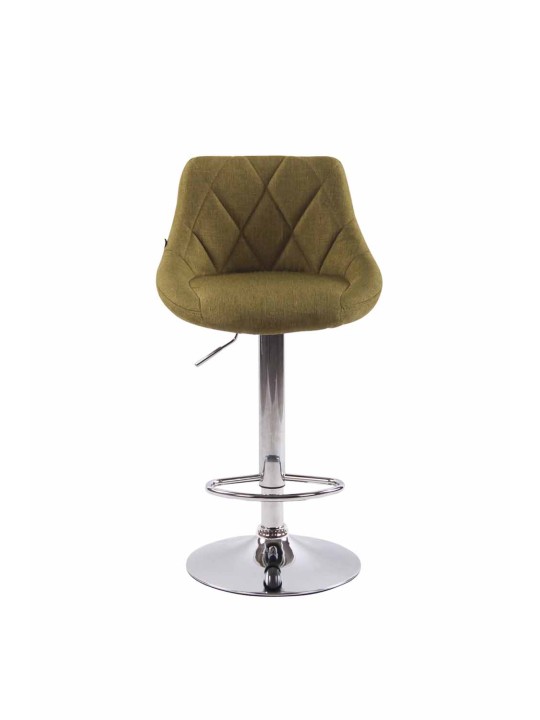 Lot de 2 tabourets de bar Lazio tissu C, vert Lot de 2 tabourets de bar Lazio tissu C, vert