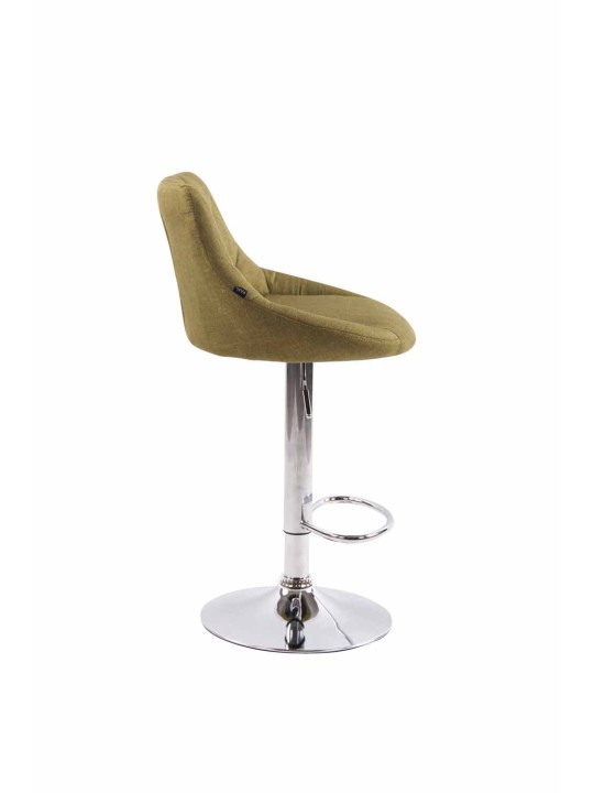 Lot de 2 tabourets de bar Lazio tissu C, vert Lot de 2 tabourets de bar Lazio tissu C, vert