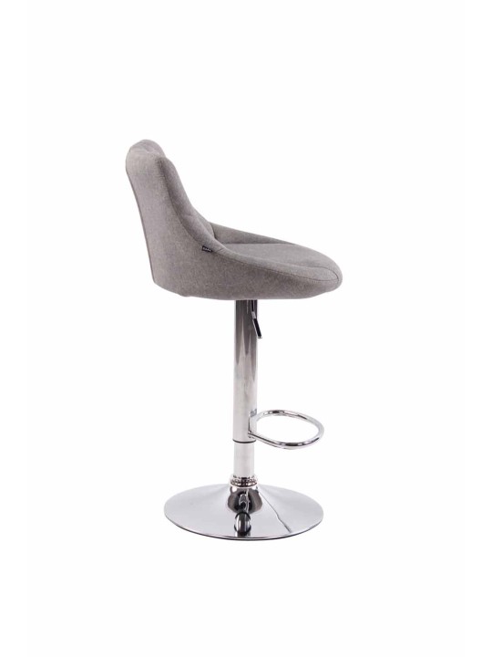 Lot de 2 tabourets de bar Lazio tissu C, gris Lot de 2 tabourets de bar Lazio tissu C, gris