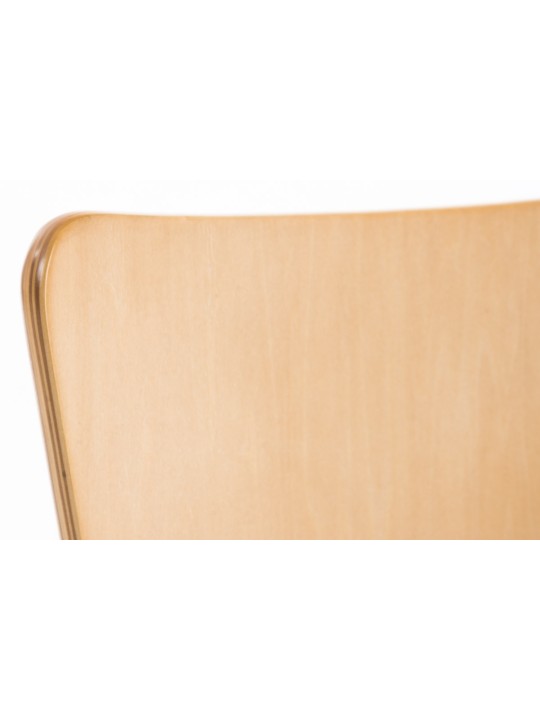 Lot de 2 chaises visiteur Aaron, naturel