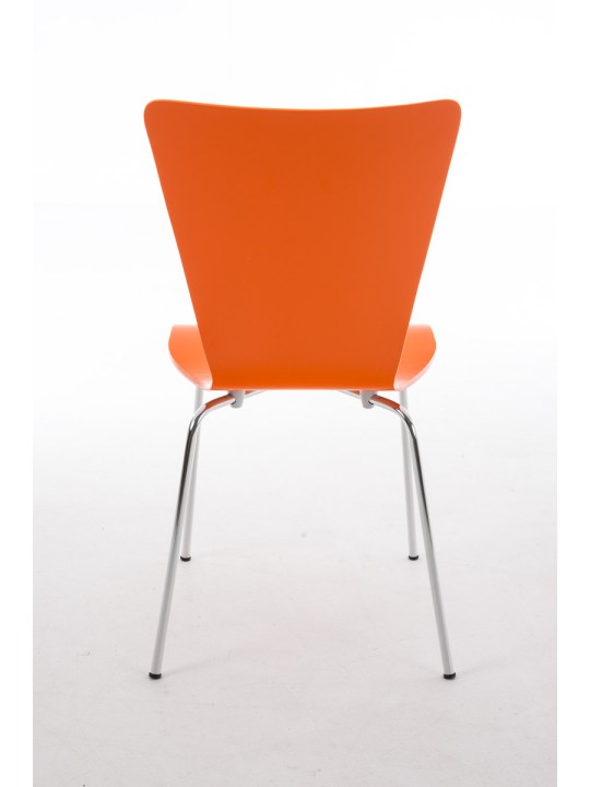 Lot de 2 chaises visiteur Aaron, orange