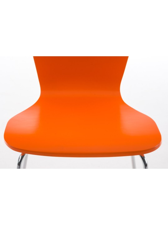 Lot de 2 chaises visiteur Aaron, orange