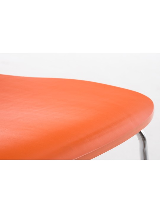 Lot de 2 chaises visiteur Aaron, orange