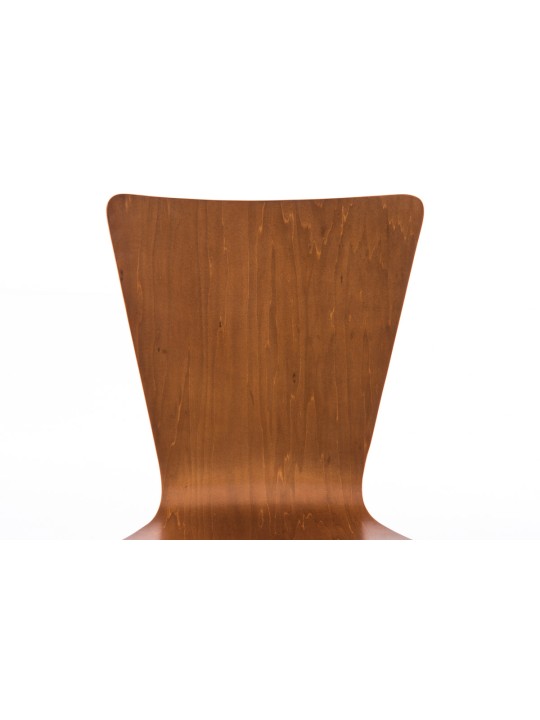 Lot de 2 chaises visiteur Aaron, brun