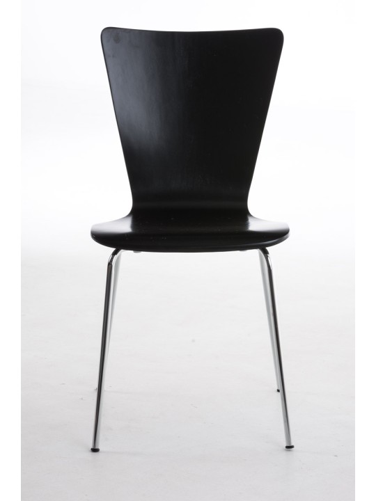 Lot de 2 chaises visiteur Aaron, noir