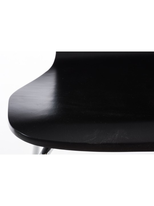 Lot de 2 chaises visiteur Aaron, noir