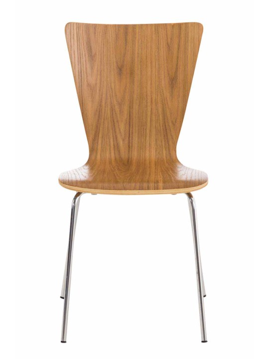 Lot de 2 chaises visiteur Aaron, chêne