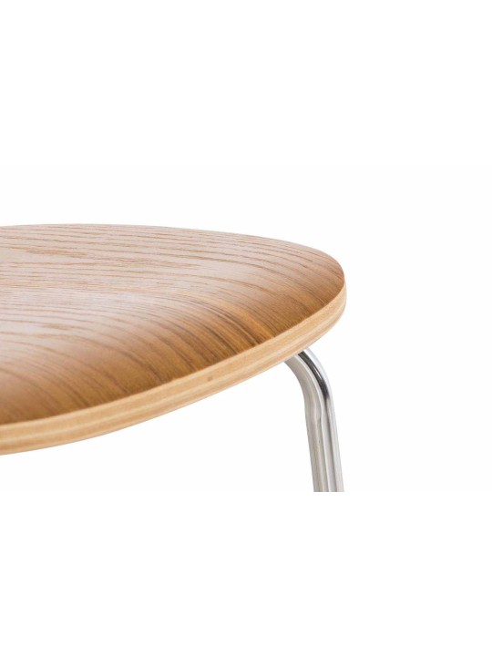 Lot de 2 chaises visiteur Aaron, chêne