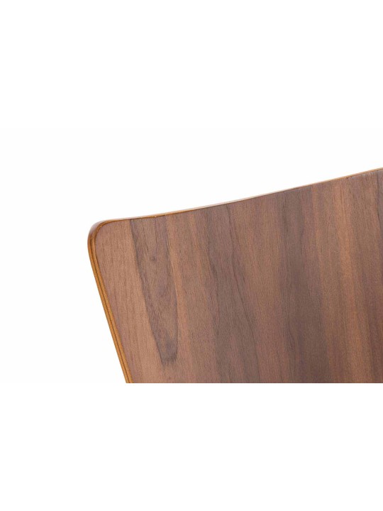 Lot de 2 chaises visiteur Aaron, noyer