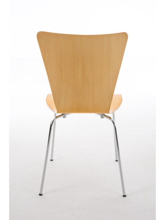 Lot de 4 chaises visiteurs Aaron, naturel Lot de 4 chaises visiteurs Aaron, naturel