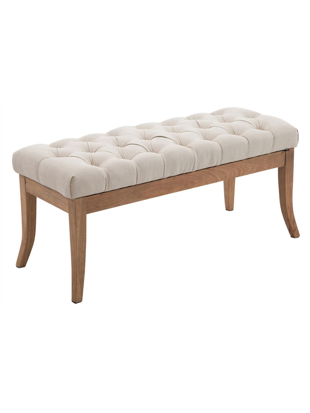 Banc Ramses tissu antique-clair 100, crème
