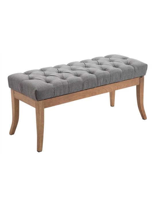 Banc Ramses tissu antique-clair 100, gris