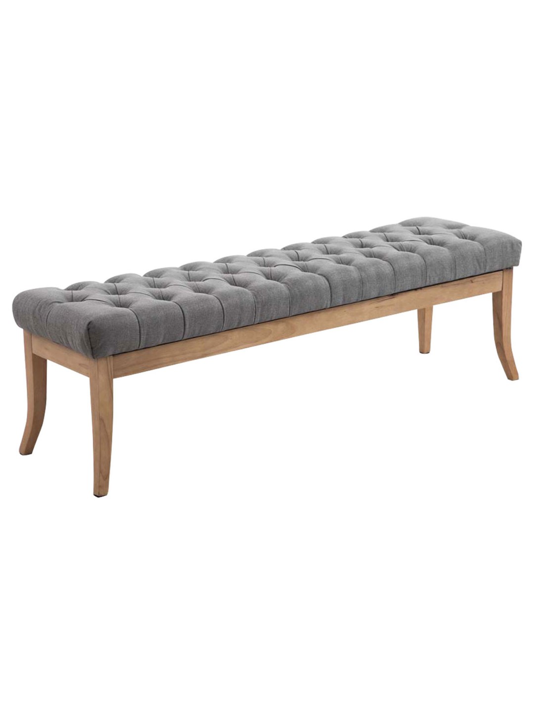 Banc Ramses tissu antique-clair 150, gris