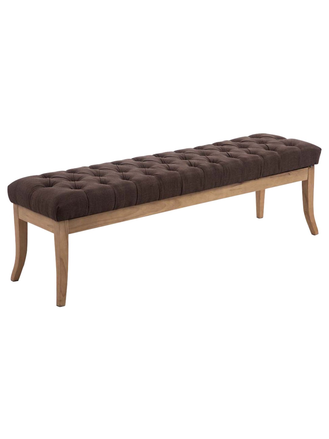 Banc Ramses tissu antique-clair 150, brun