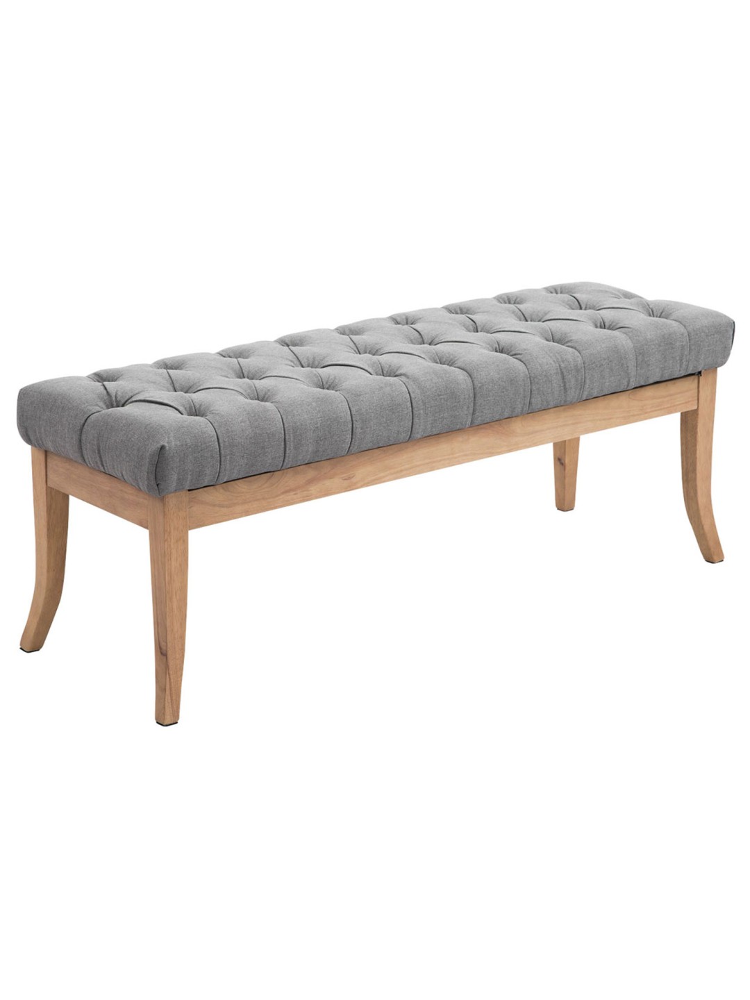 Banc Ramses tissu antique-clair 120, gris