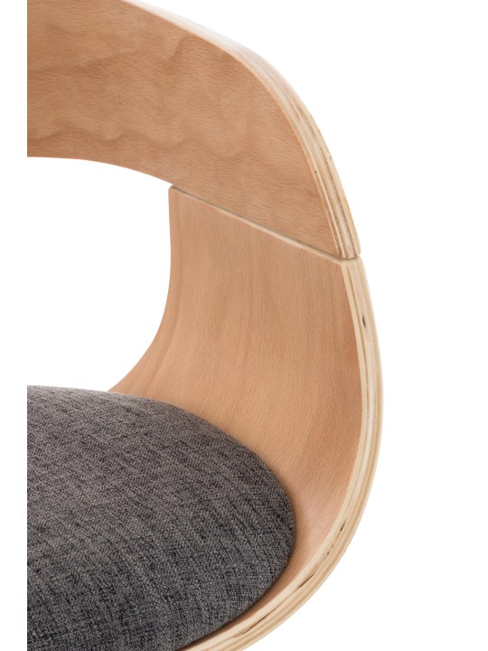 Tabouret de bar Kingston C tissu, naturel/gris clair Tabouret de bar Kingston C tissu, naturel/gris clair