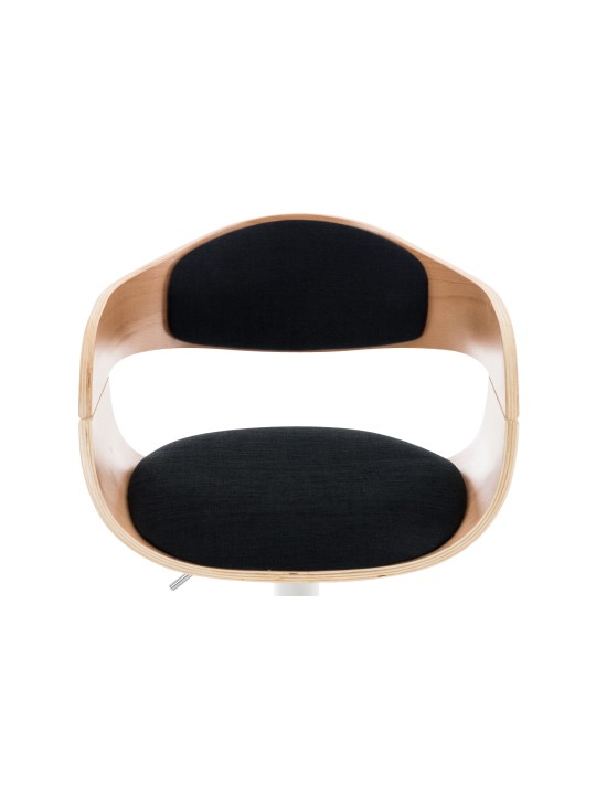 Tabouret de bar Kingston C tissu, naturel/noir