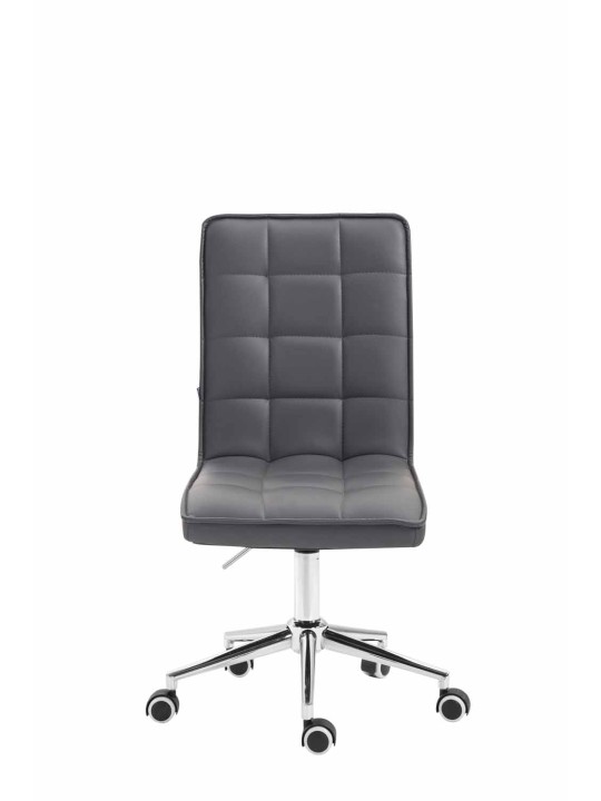 Tabouret de travail Peking V2 cuir artificiel, gris