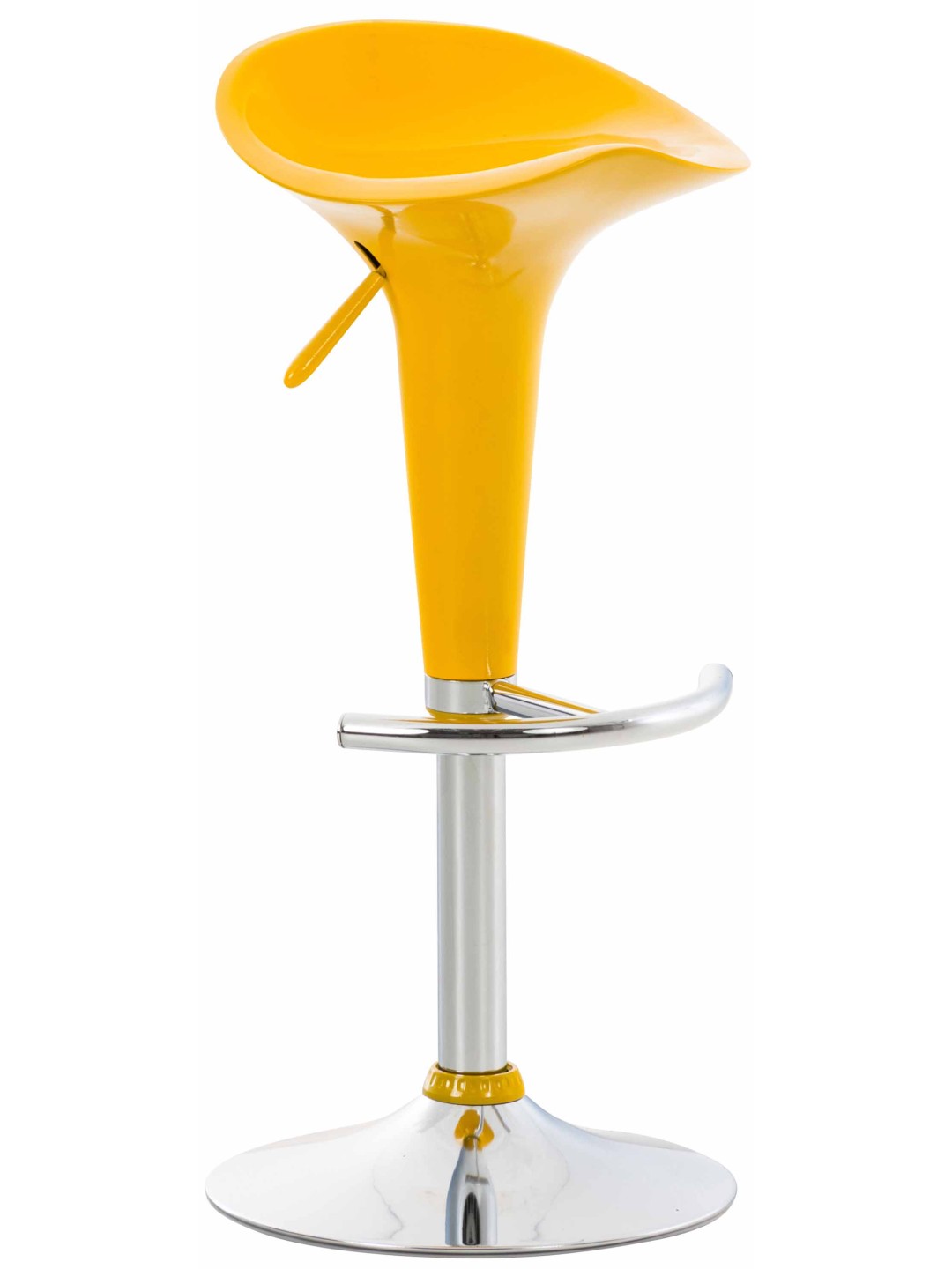 Tabouret de bar Saddle, jaune
