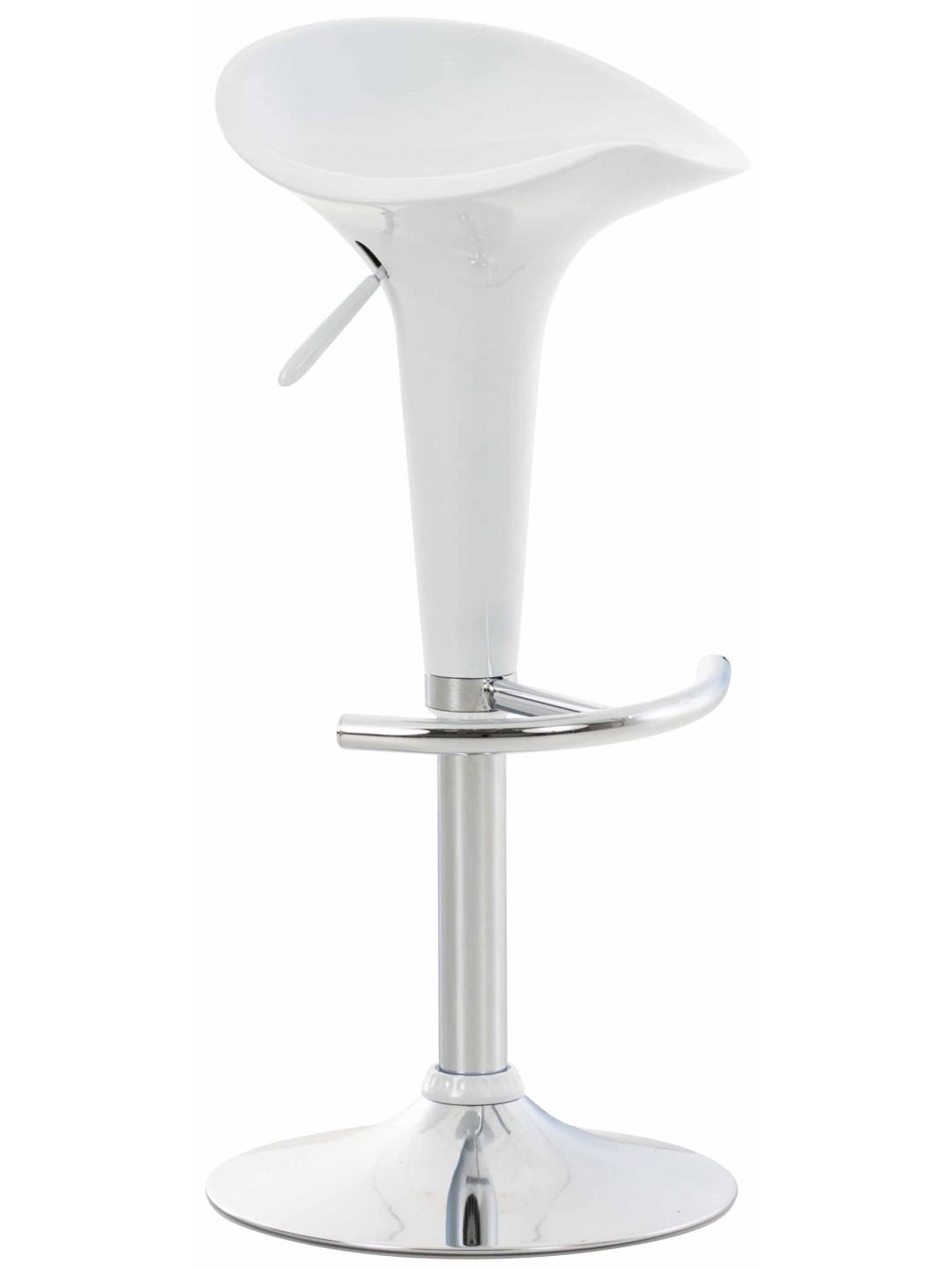 Tabouret de bar Saddle, blanc