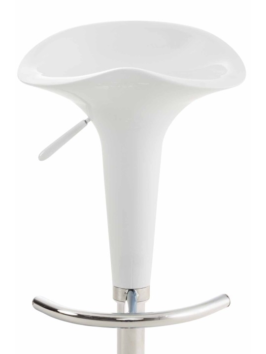 Tabouret de bar Saddle, blanc