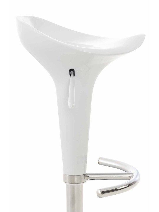 Tabouret de bar Saddle, blanc