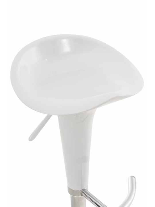 Tabouret de bar Saddle, blanc