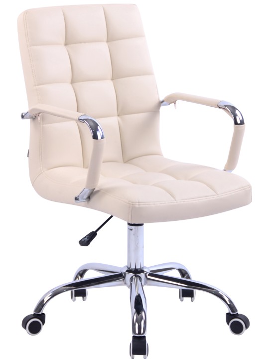 Chaise de bureau Deli, crème