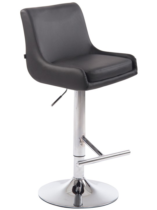 Tabouret de bar Club simili cuir C, gris