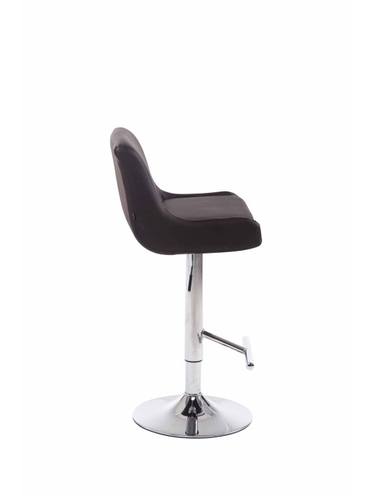 Tabouret de bar Club simili cuir C, brun