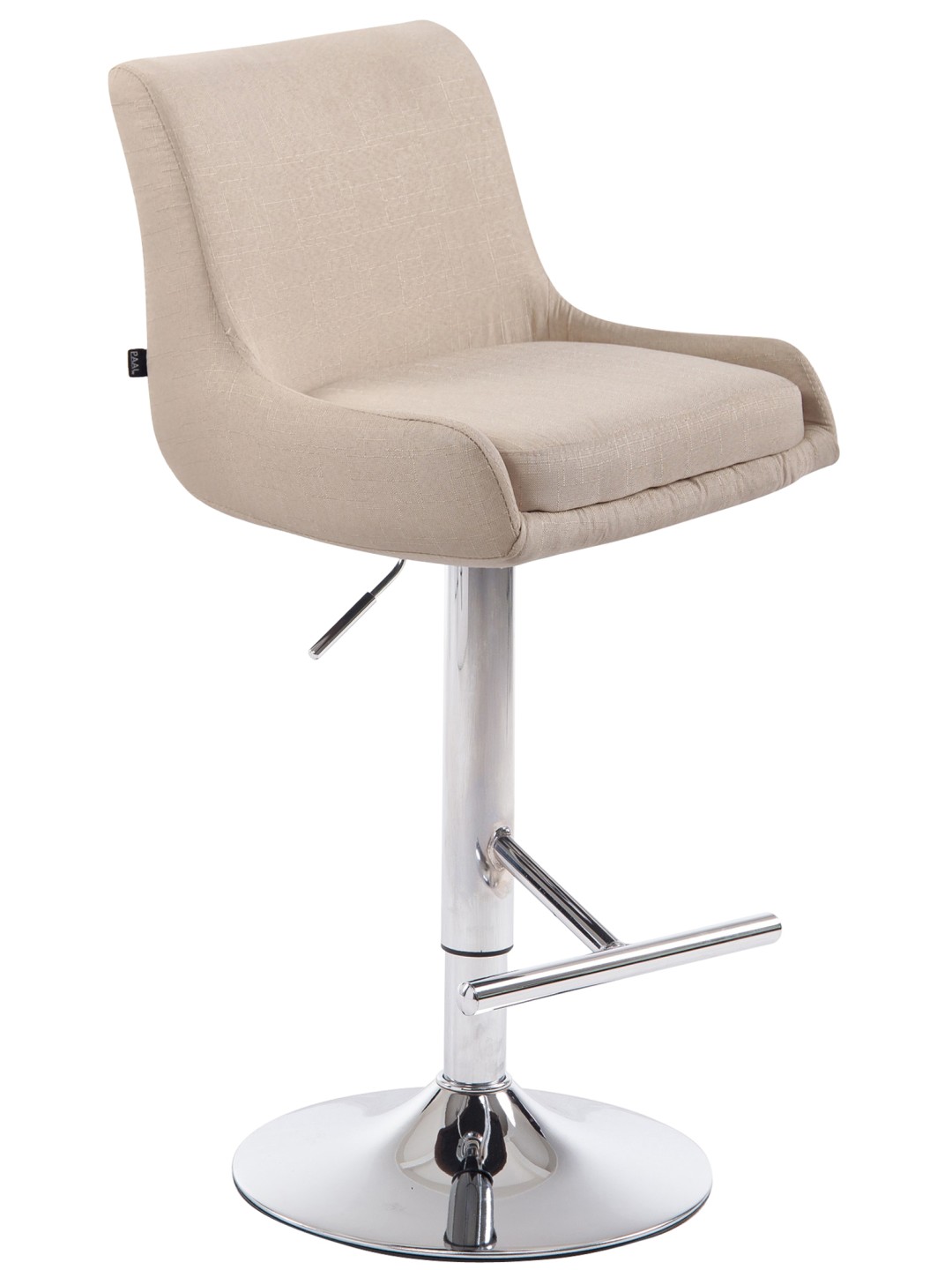 Tabouret de bar Club tissu C, crème