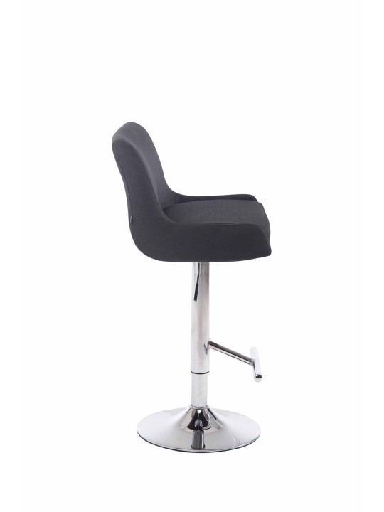 Tabouret de bar Club tissu C, noir