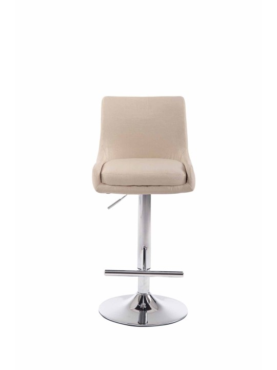 Tabouret de bar Club tissu C, crème
