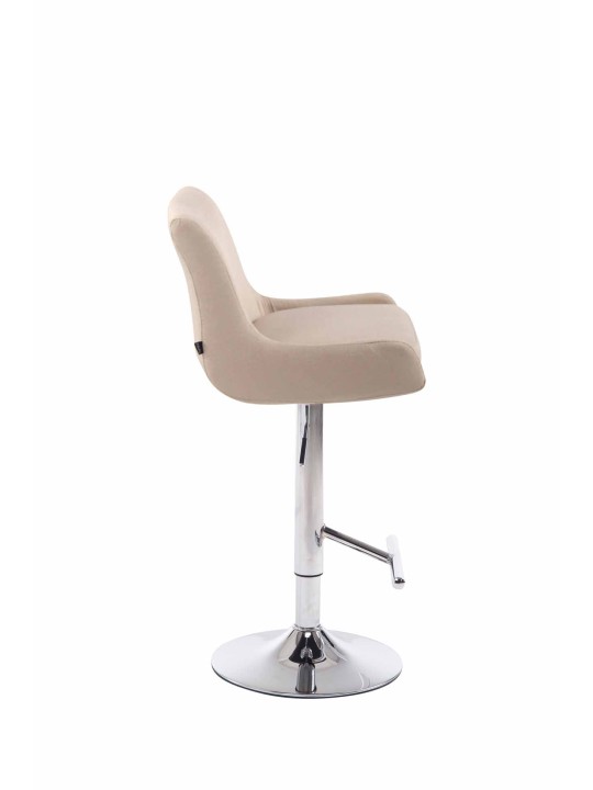 Tabouret de bar Club tissu C, crème