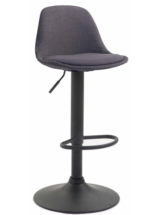 Tabouret de bar Kiel tissu, gris foncé