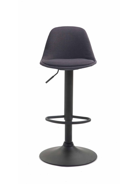Tabouret de bar Kiel tissu, gris foncé