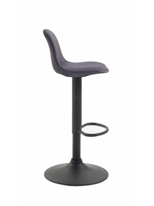 Tabouret de bar Kiel tissu, gris foncé