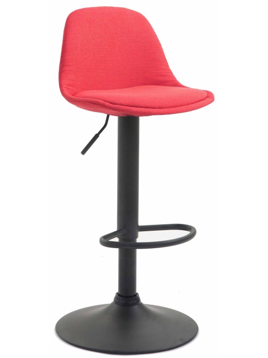Tabouret de bar Kiel tissu, rouge