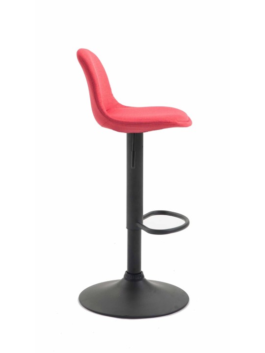 Tabouret de bar Kiel tissu, rouge
