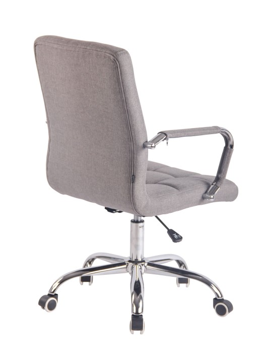 Chaise de bureau Deli tissu, gris