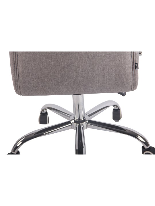 Chaise de bureau Deli tissu, gris