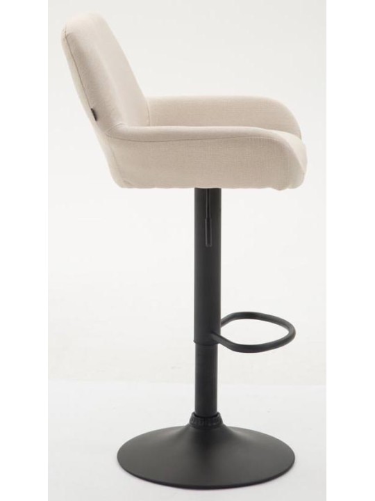 Lot de 2 tabourets de bar Braga tissu, crème Lot de 2 tabourets de bar Braga tissu, crème