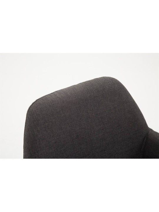 Lot de 2 tabourets de bar Braga tissu, gris foncé Lot de 2 tabourets de bar Braga tissu, gris foncé